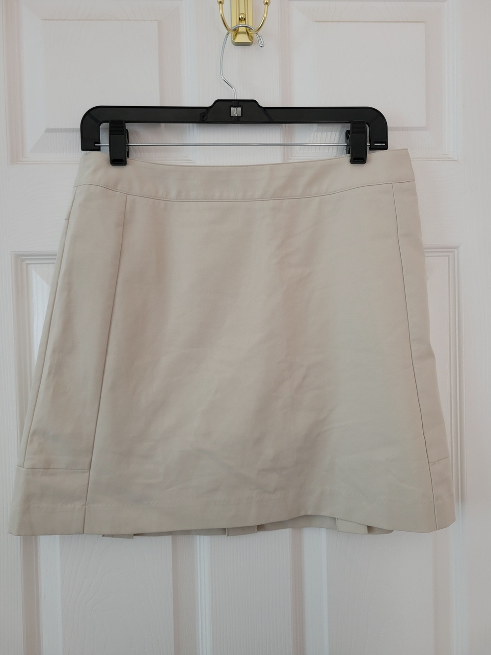 Adidas ClimaCool Golf Skort Skirt Beige Tan Pleated Athletic Tennis Women's Size - Picture 2 of 6